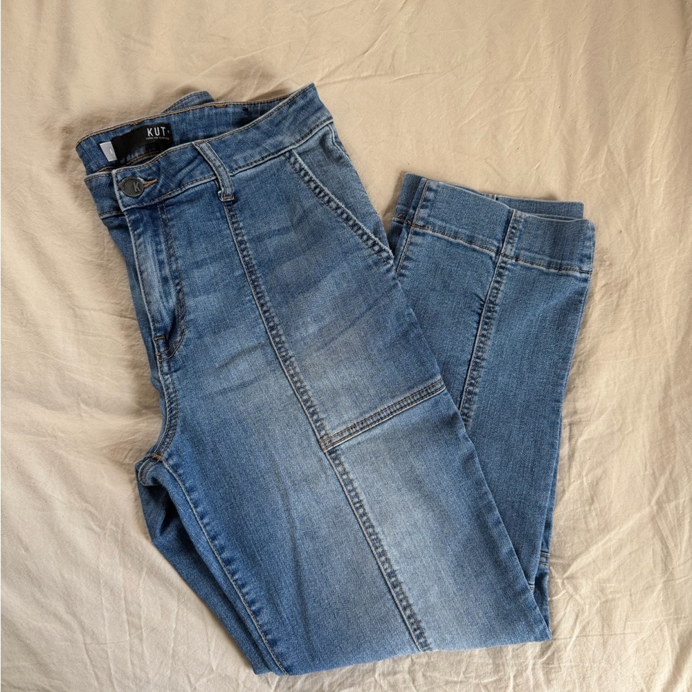 KUT Reese Denim Ankle Jean - like new - cotton blend